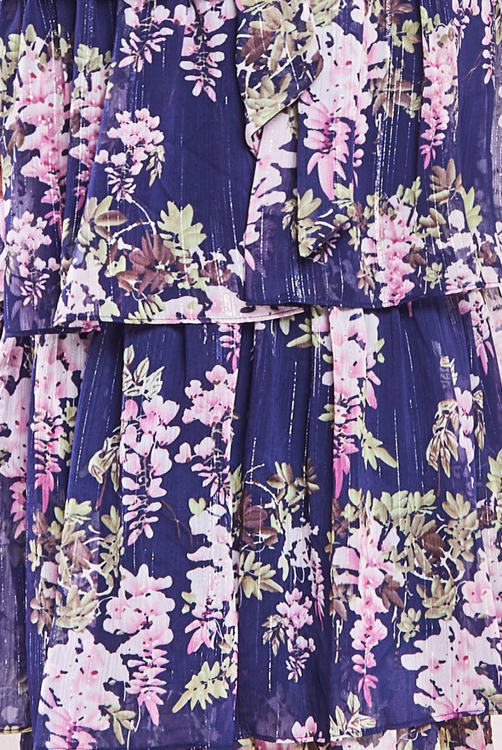 Heather Multi-layered Chiffon Maxi Dress