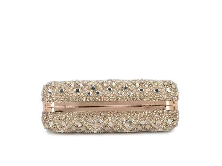 Ava Gold Crystal Evening Bag