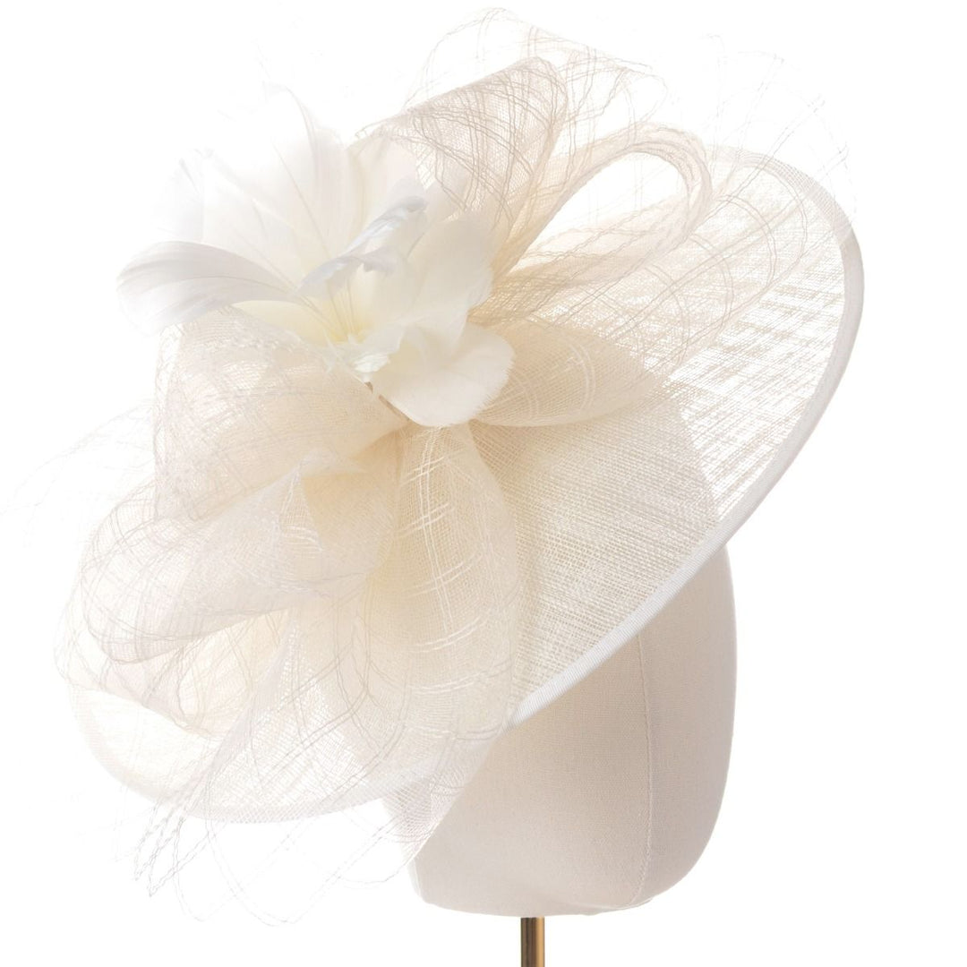 Aurelia Ivory Floral Bow Large Hatinator